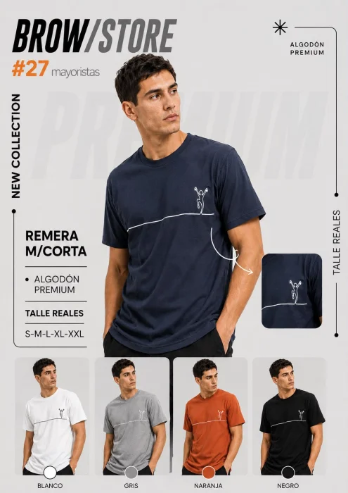Remera Jersey Peinado Premium