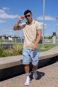 R99 - Chomba de Pique Beige