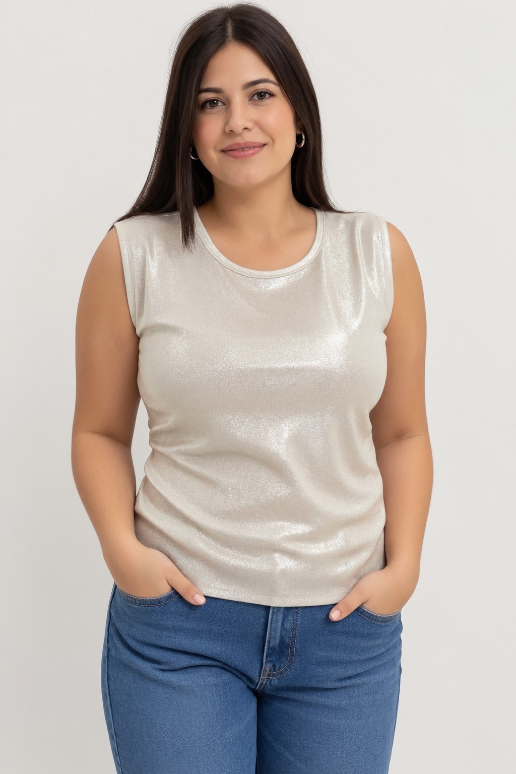 Musculosa Basica Foil X Talles - Imagen 3