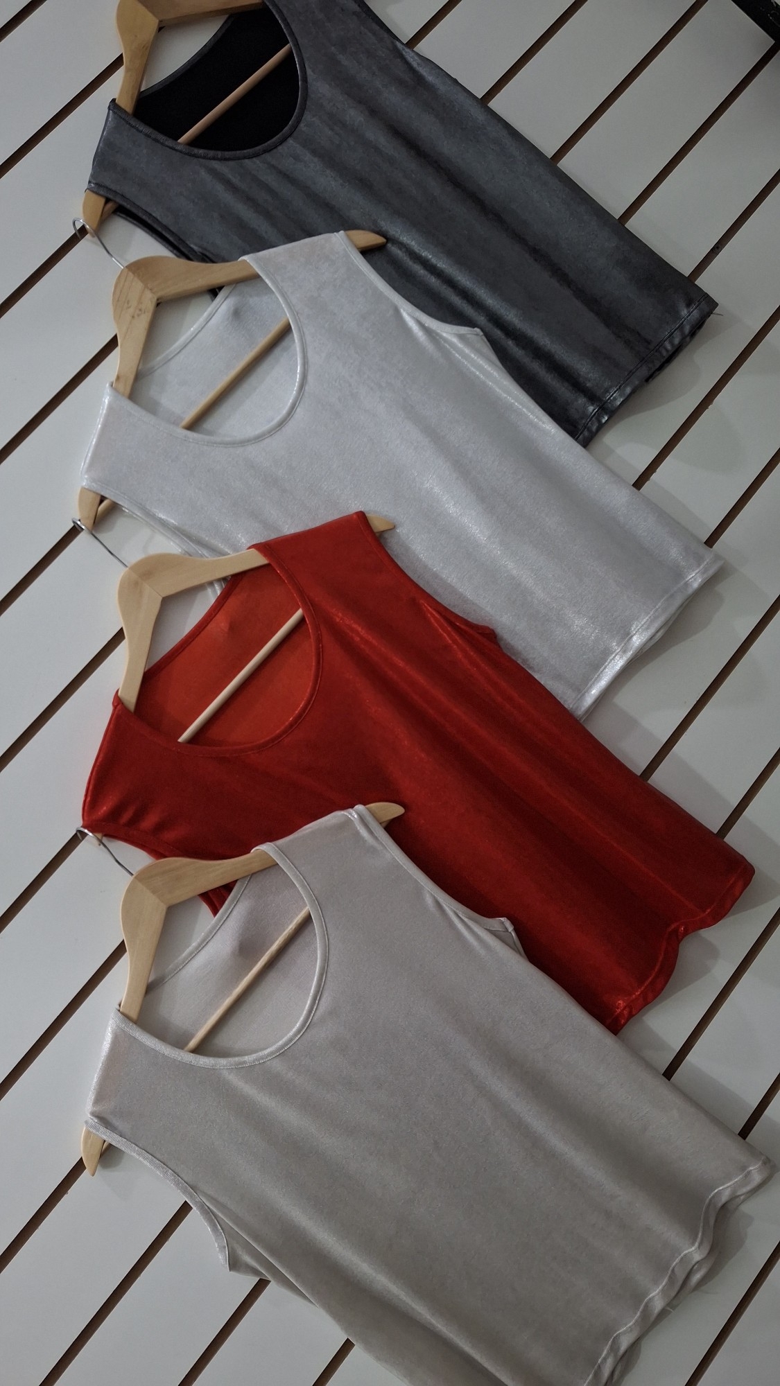 Musculosa Basica Foil X Talles - Imagen 2