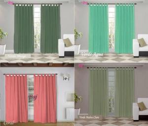 Cortinas de Ambiente Lisas Largas - Miniatura 2