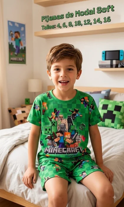 Conjunto Pijama Minecraft