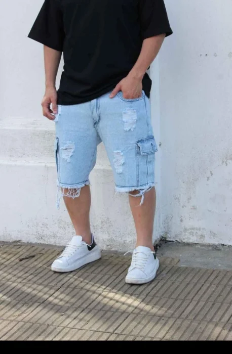 Bermudas Cargo Azul