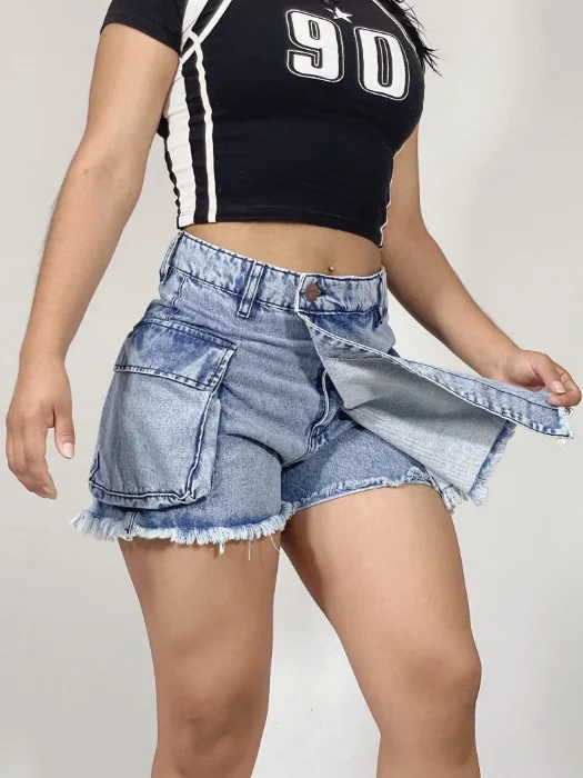 Short Pollera Rigida Cargo