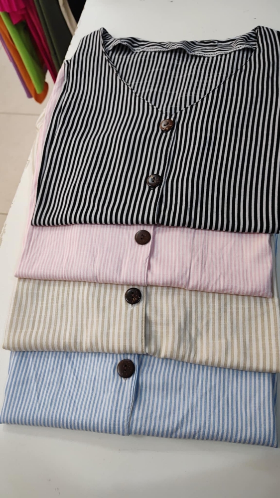 Camisa Lino Rayado - Imagen 3