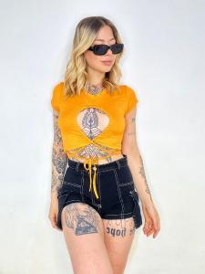 Top Remera con Tiras