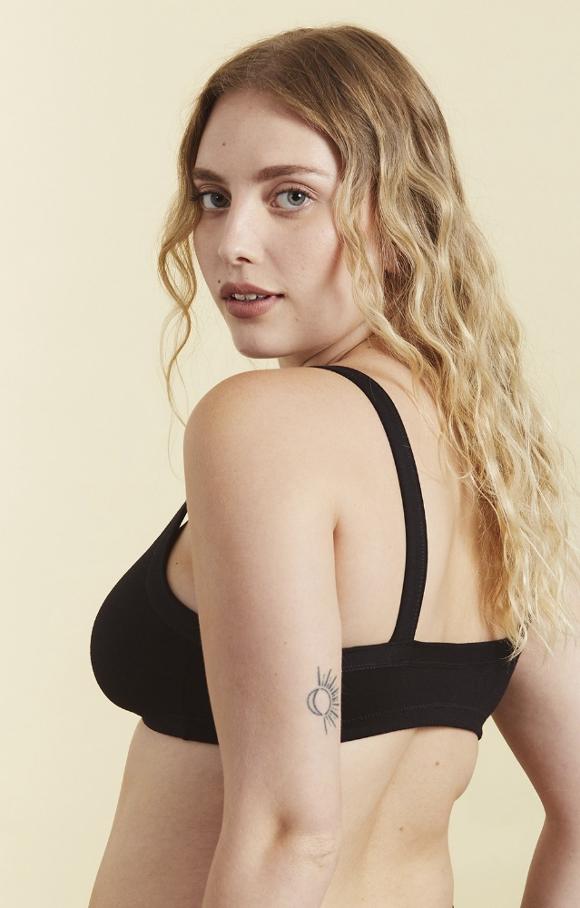 Corpiño Top Doble Tela Algodón Lycra - Imagen 4