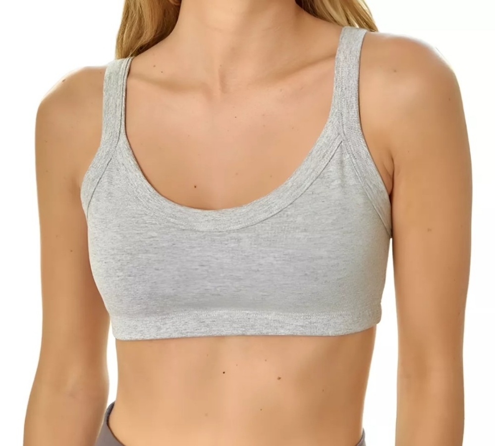 Corpiño Top Doble Tela Algodón Lycra - Imagen 7