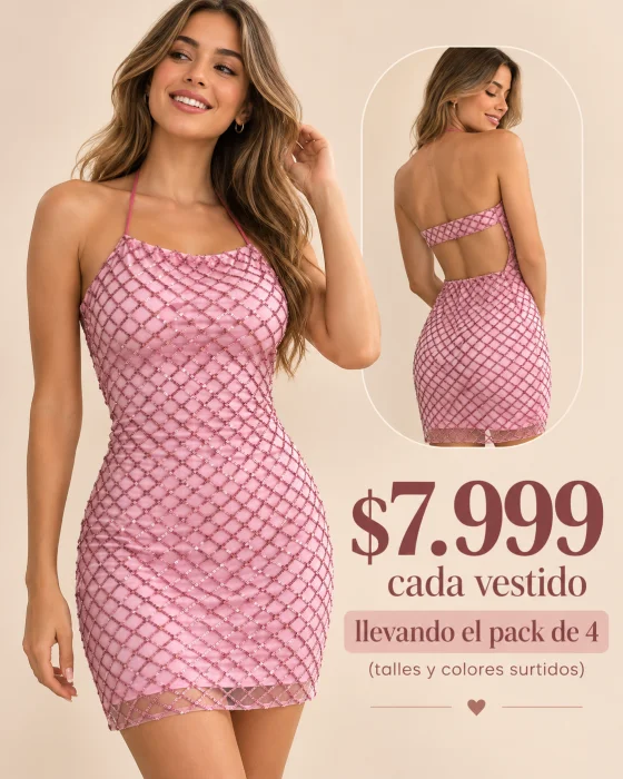 Vestido Tull Bordado Lentejuelas