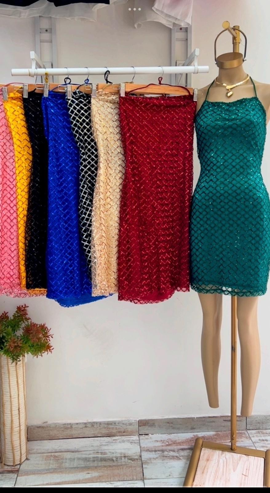 Vestido Tull Bordado Lentejuelas - Imagen 3