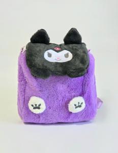 Mochila Bandolera Infantil Peluche  Kuromi Niñas Espacioso  Liviana Moderna Cómoda - Miniatura 8