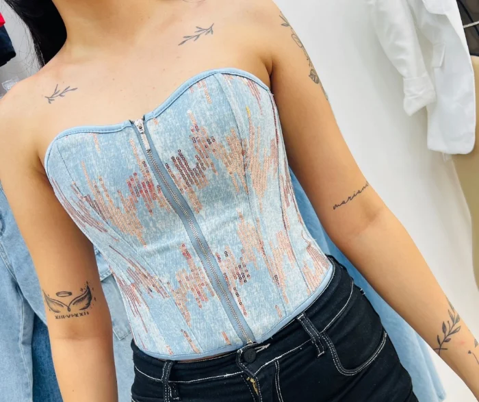 Corset de Jean con Ballena