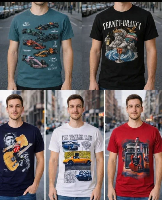 Remeras  Estampados  Algodón Peinado