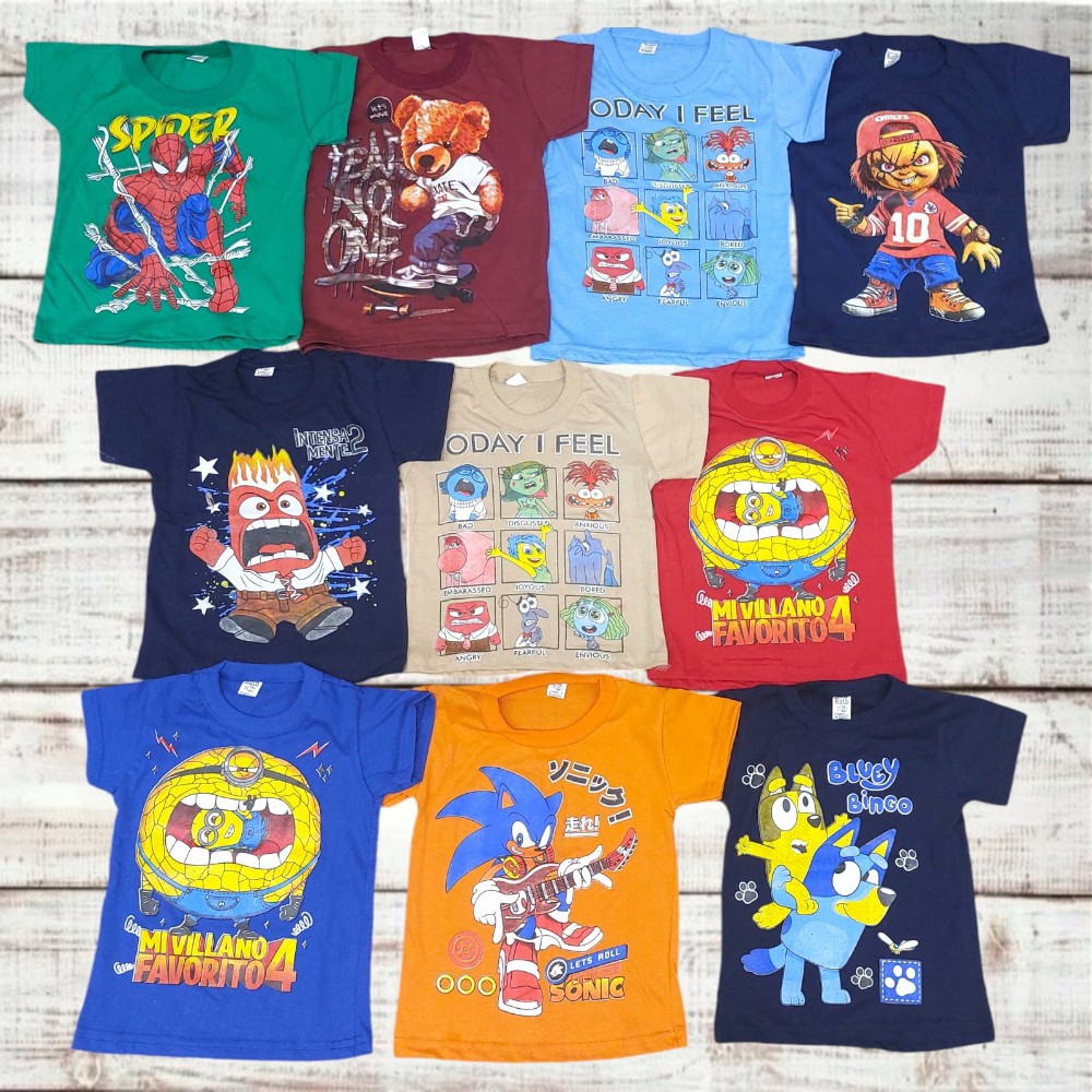 Remera Algodón Niño Estampado - Imagen 3