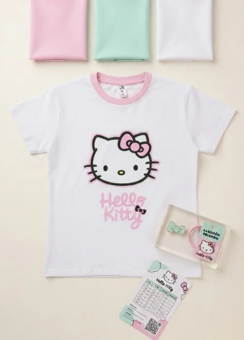 Remera Kitty con Brillo