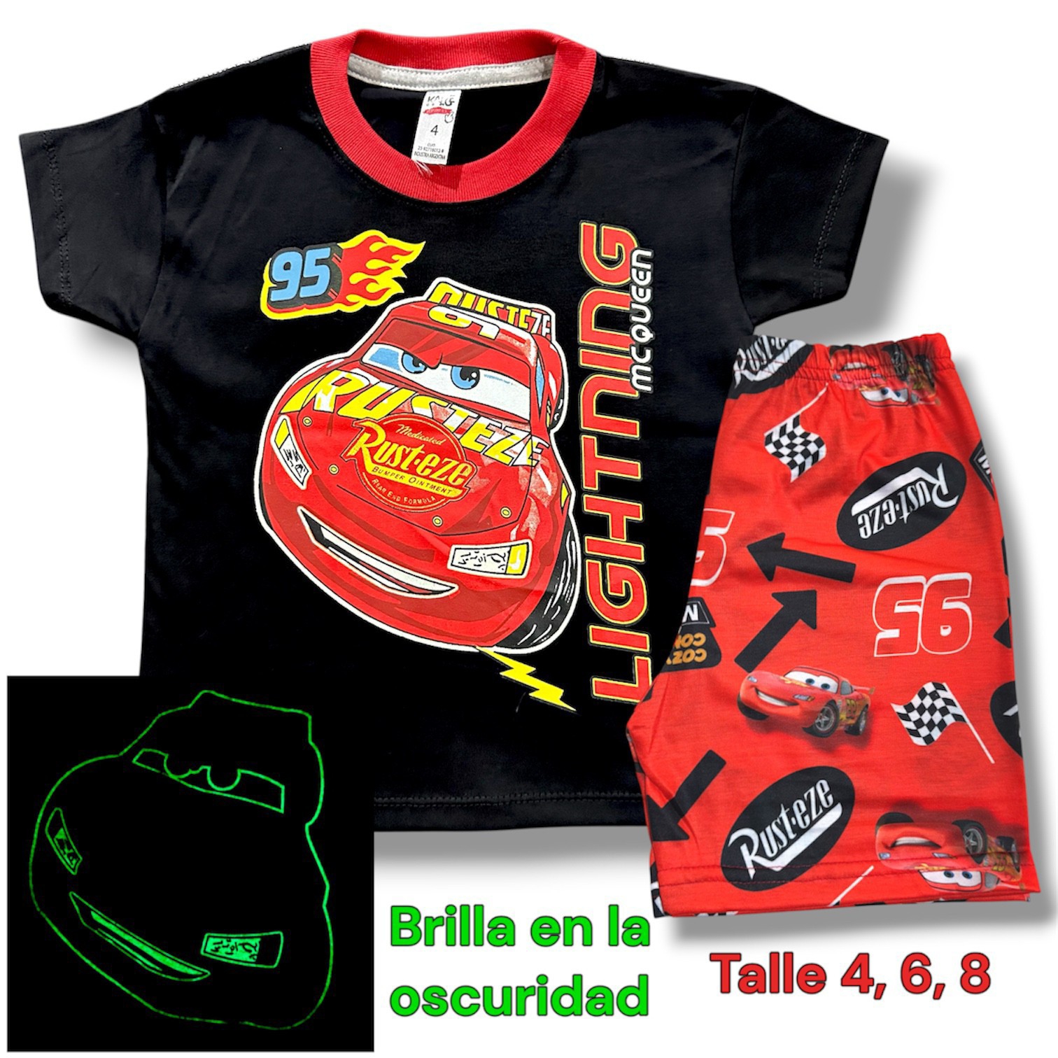 Pijama Cars Cin Brillo - Imagen 2