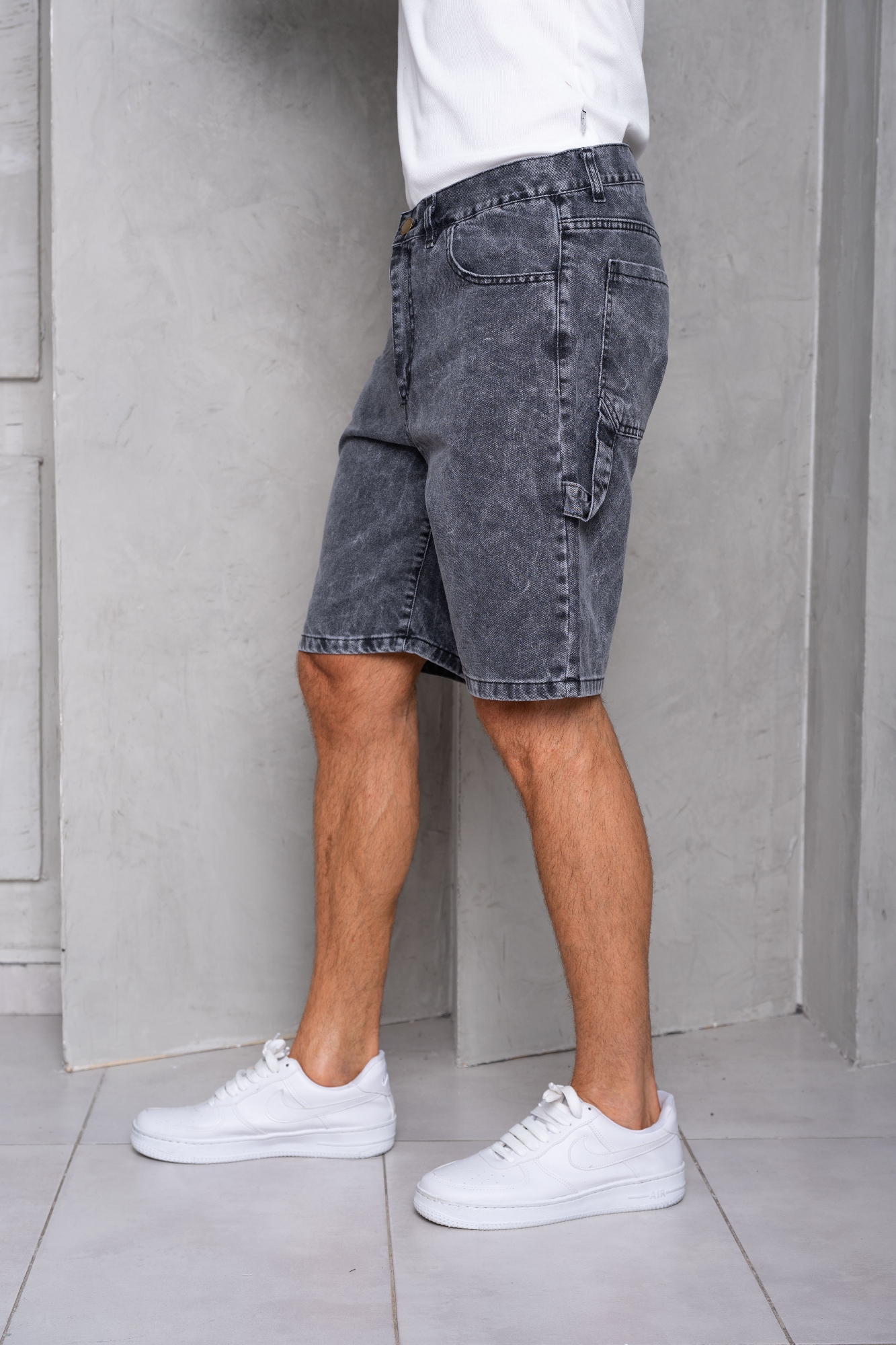 Bermudas Baggy Carpintero Gris - Imagen 2