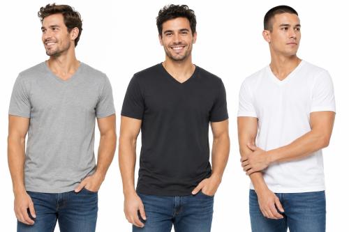 Remera Cuello V Modal Lisa
