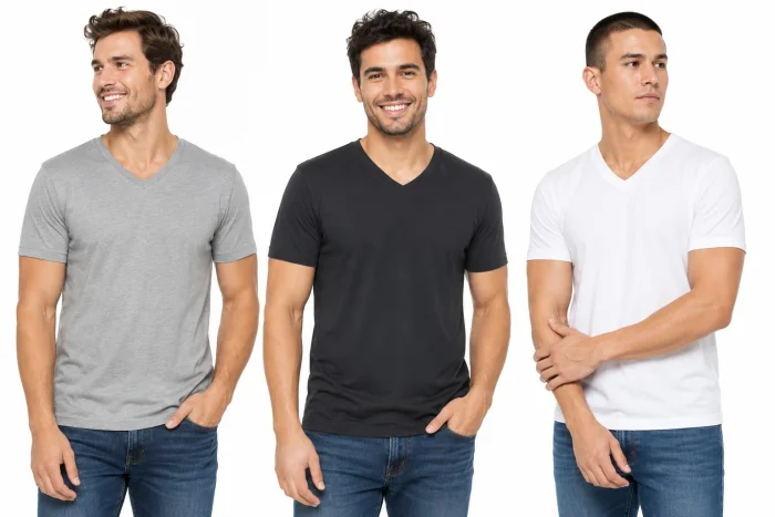 Remera Cuello V Modal Lisa