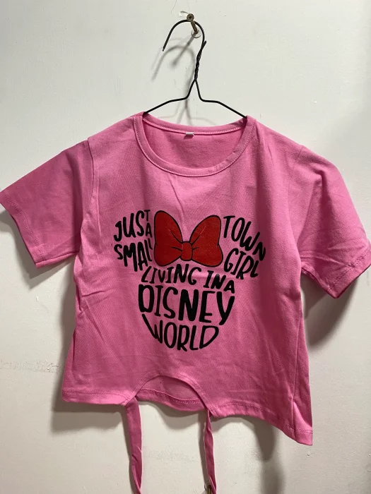 Remeras Princess y Minnie Niña