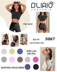 Remera Top y Levanta Cola D' Lirio