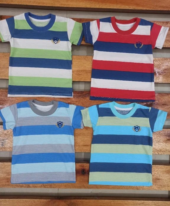 Remera Rayada Bebe Horse