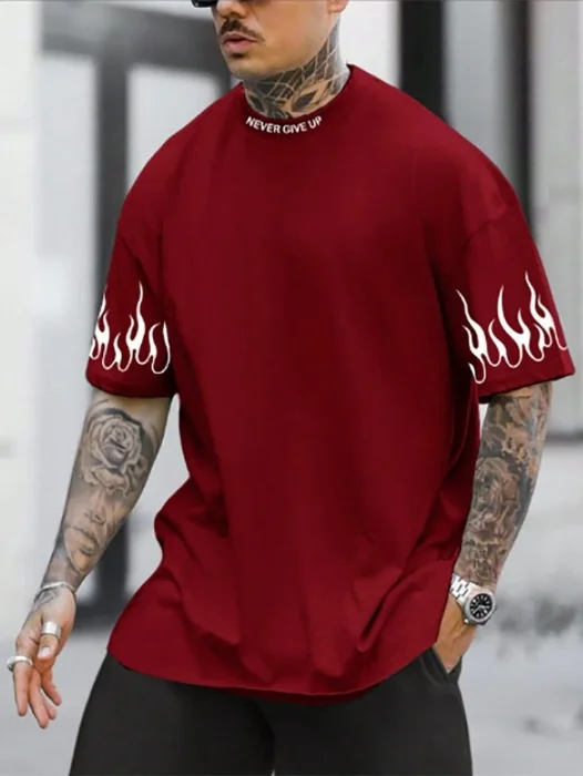 Remera Oversize "never Give Up"