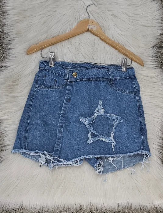 Short Pollera Dama Azul Estrella