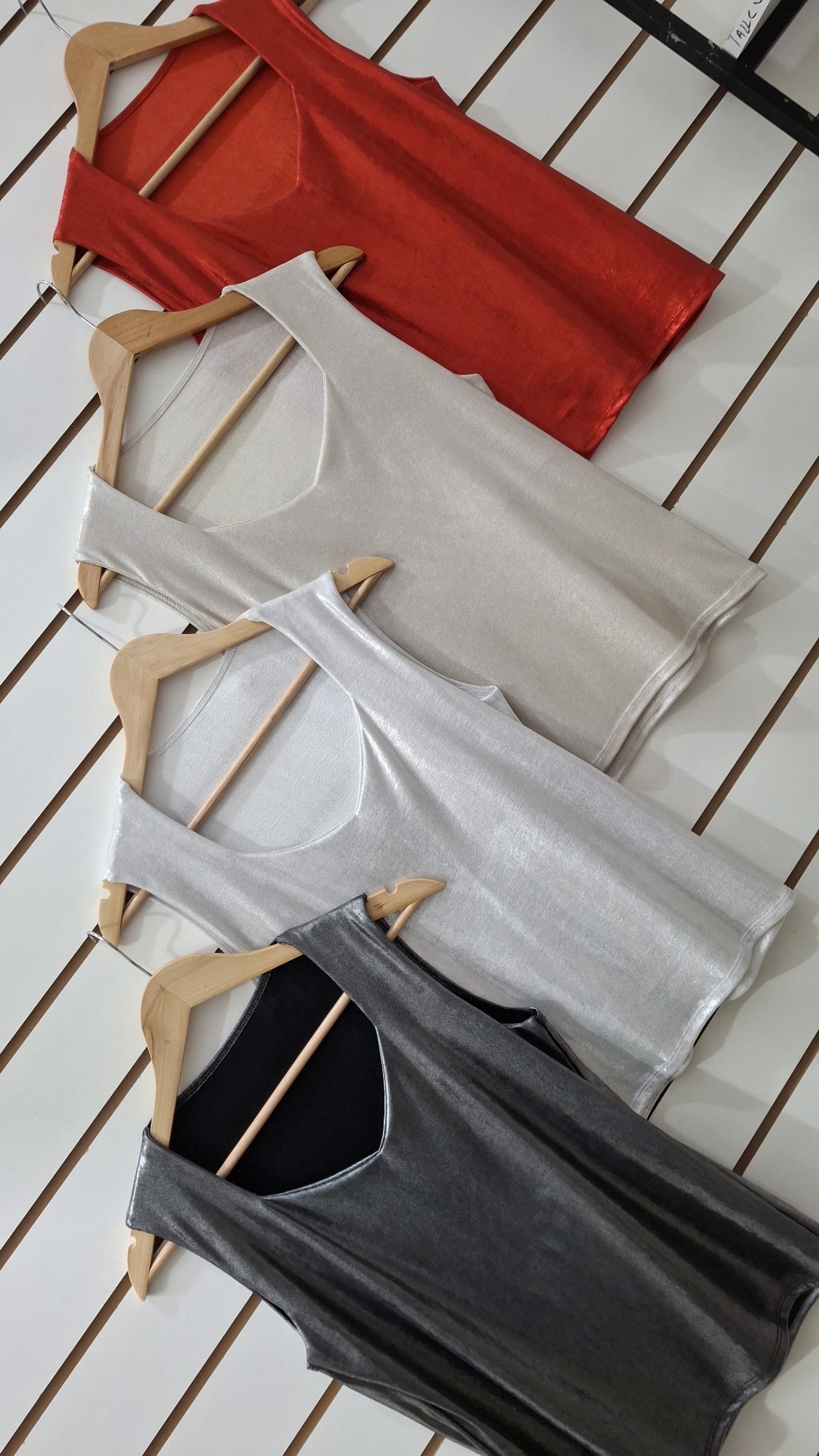 Musculosa Espejo Brilloso  - Microfibra Elastizado Foil - Imagen 2