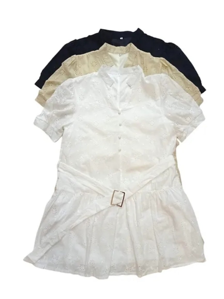 Vestido Broderi con Cinto - Imagen 2