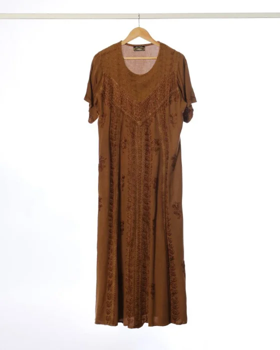 Vestido Hindu Bordado Abu