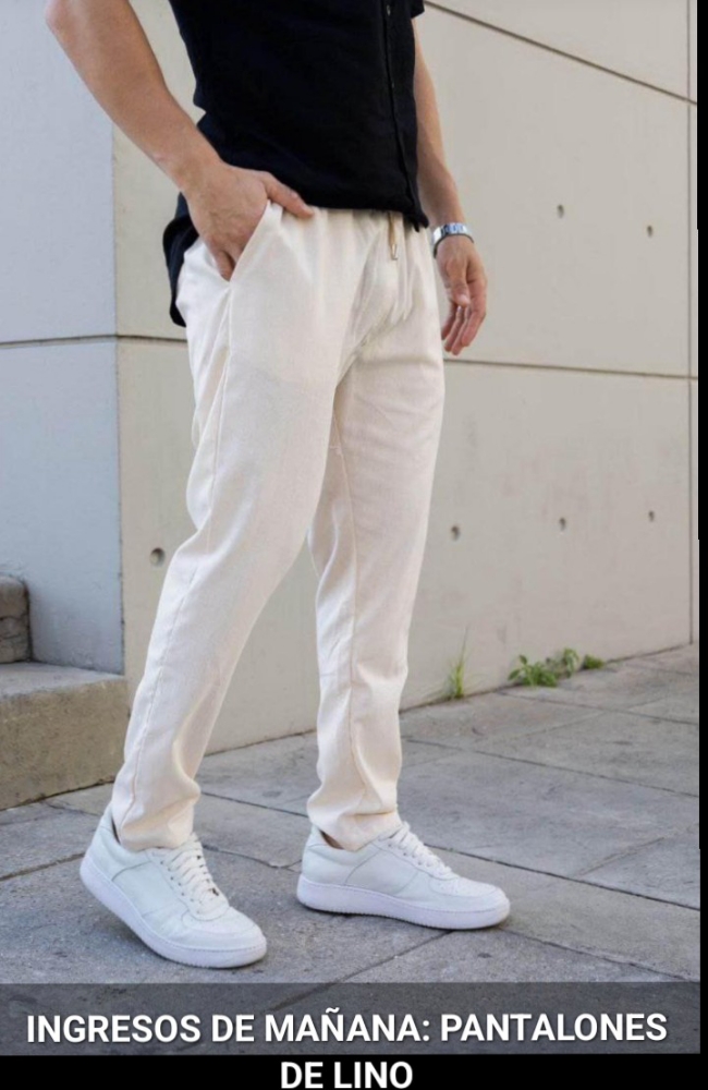 Pantalon Lino de Hombre - Imagen 2
