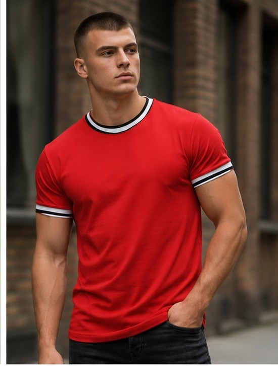 Remera con Cuello y Puño Tejido - Imagen 2