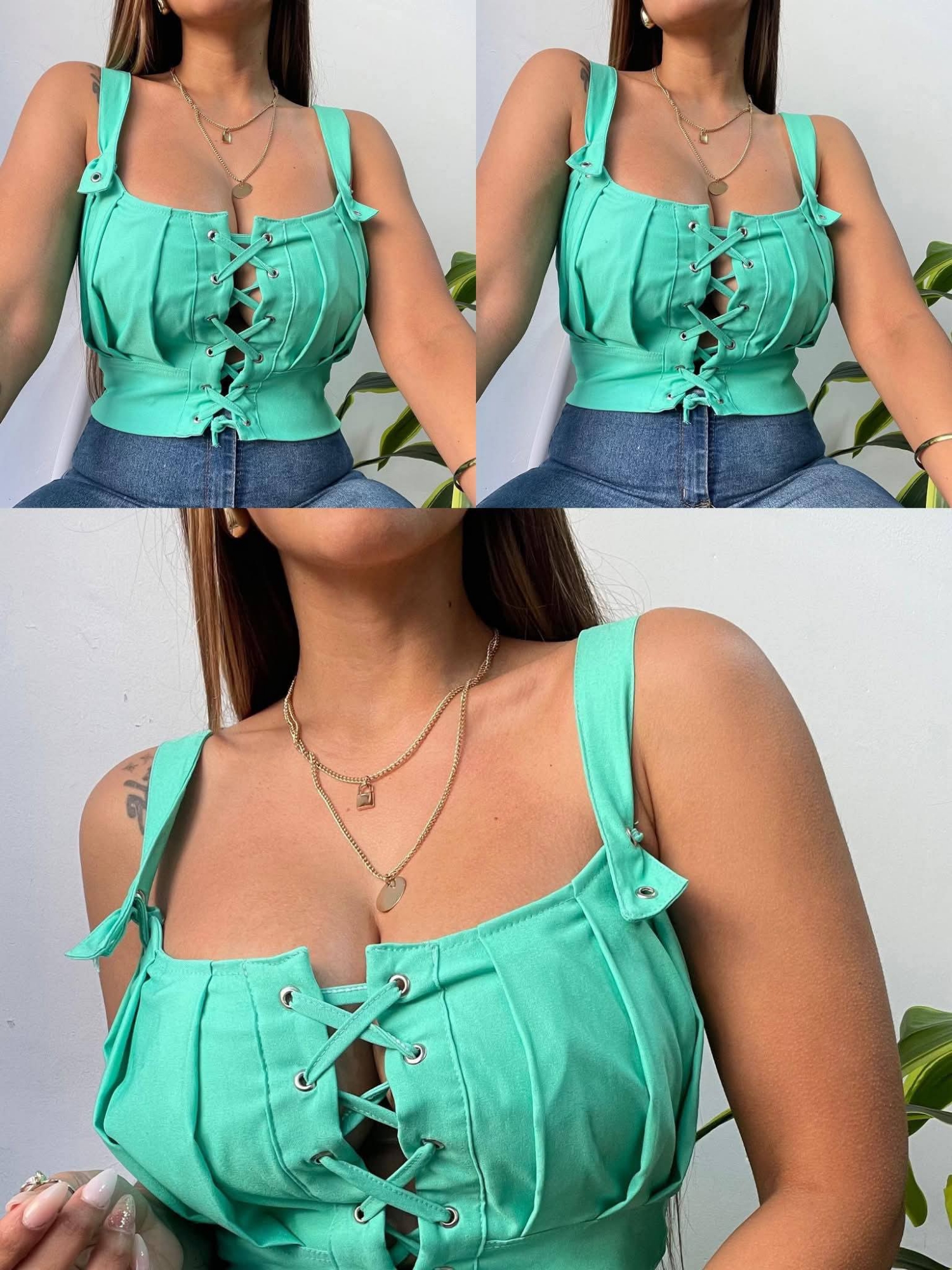 Top con Pliegues - Imagen 5