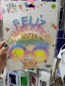 Vinchas y Lentes de Feliz Cumple - Miniatura 3
