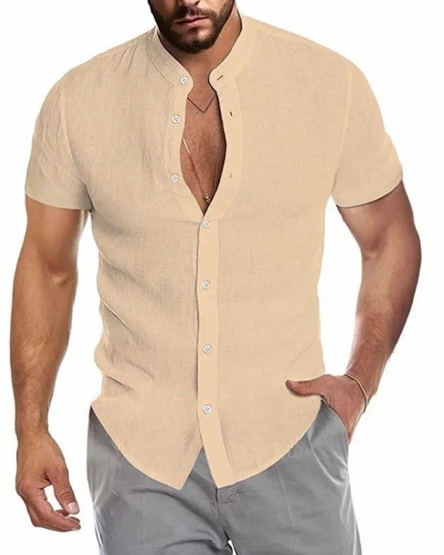 Camisas de Lino Hombres - Imagen 2