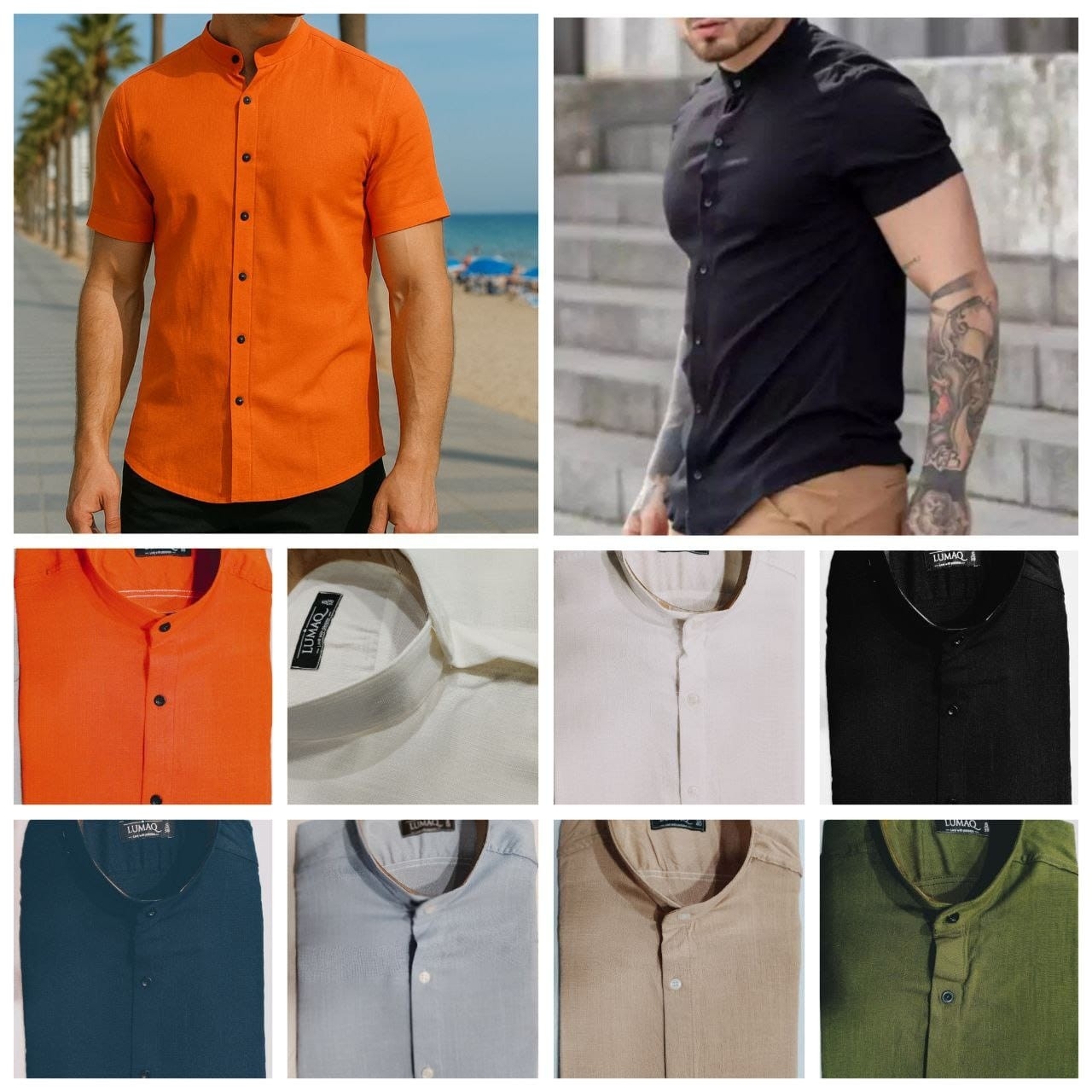 Camisas de Lino Hombres - Imagen 3