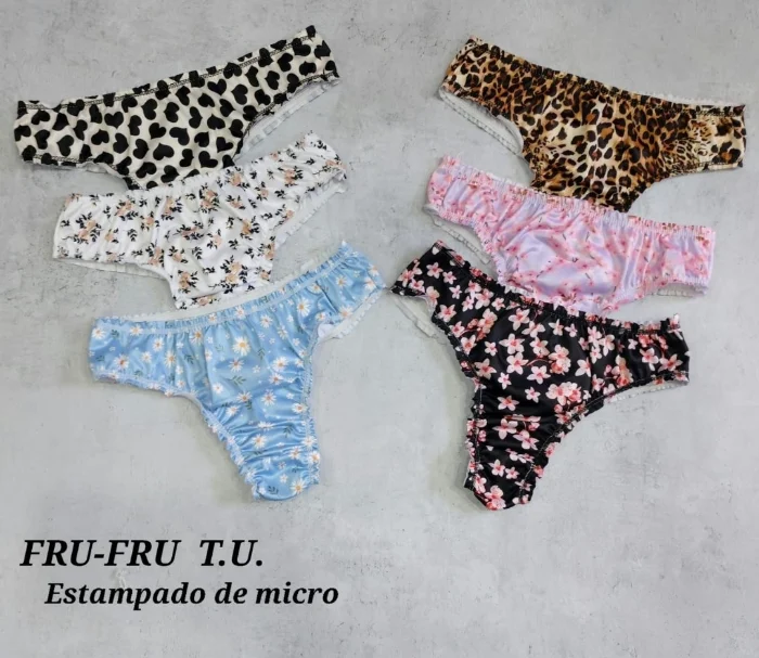 Fru-fru Estampado de Micro T.u