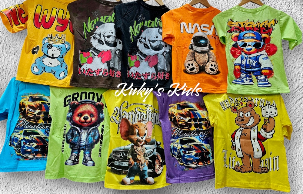 Remera Overzais de Algodón Premiun Surtido de Modelos Nene - Imagen 2
