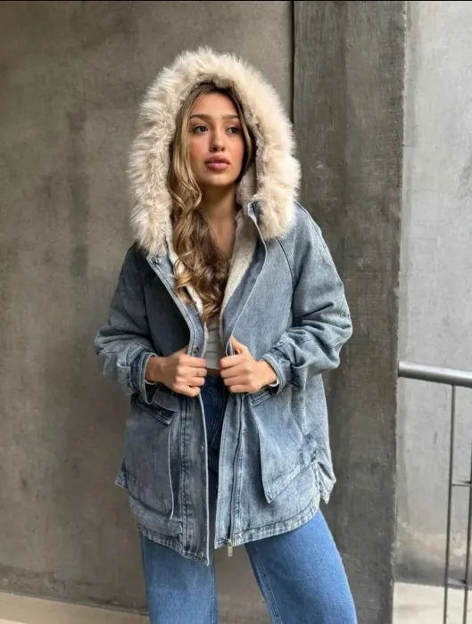 Campera Camperon Parka Jean Importada Yd Mujer Dama Abrigo la Tienda de Yuyu Lty