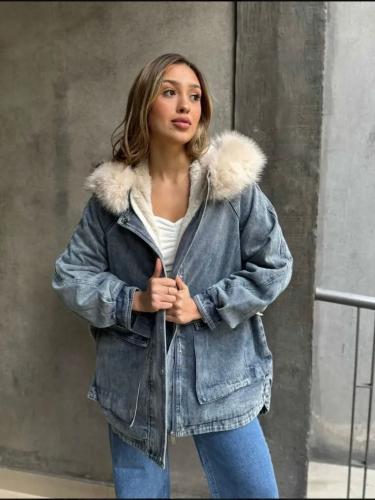 Campera Camperon Parka Jean Importada Yd Mujer Dama Abrigo la Tienda de Yuyu Lty - Miniatura 4
