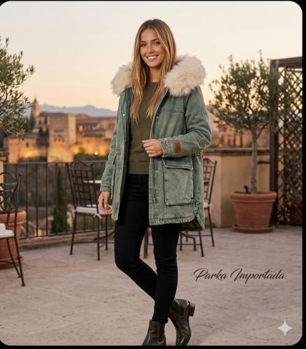 Campera Camperon Parka Jean Importada Yd Mujer Dama Abrigo la Tienda de Yuyu Lty - Miniatura 6