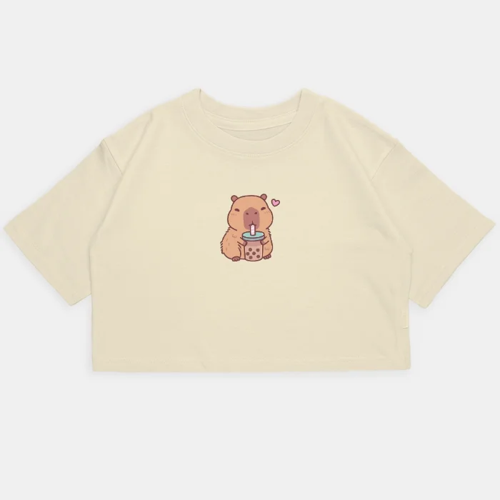 Nena - Crop Kim Oversize Capibara Frappe