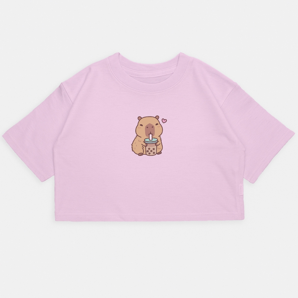 Nena - Crop Kim Oversize Capibara Frappe - Imagen 3