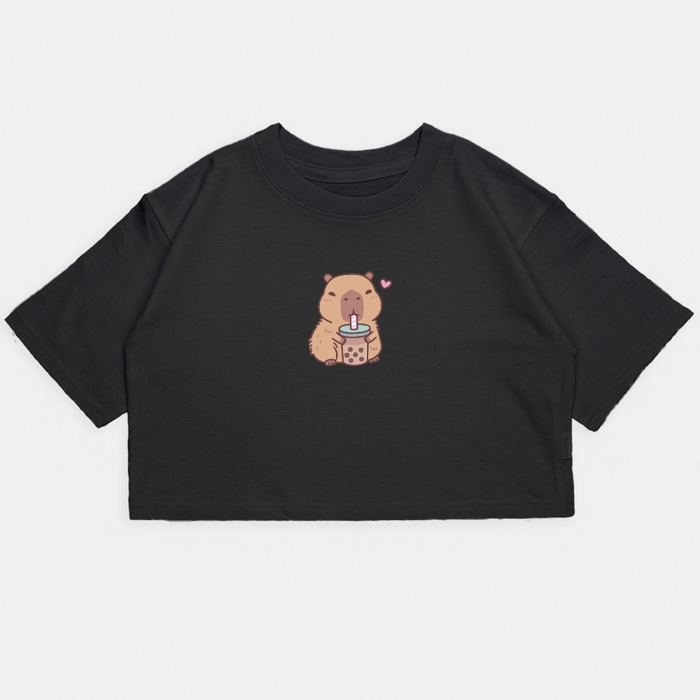 Nena - Crop Kim Oversize Capibara Frappe - Imagen 5