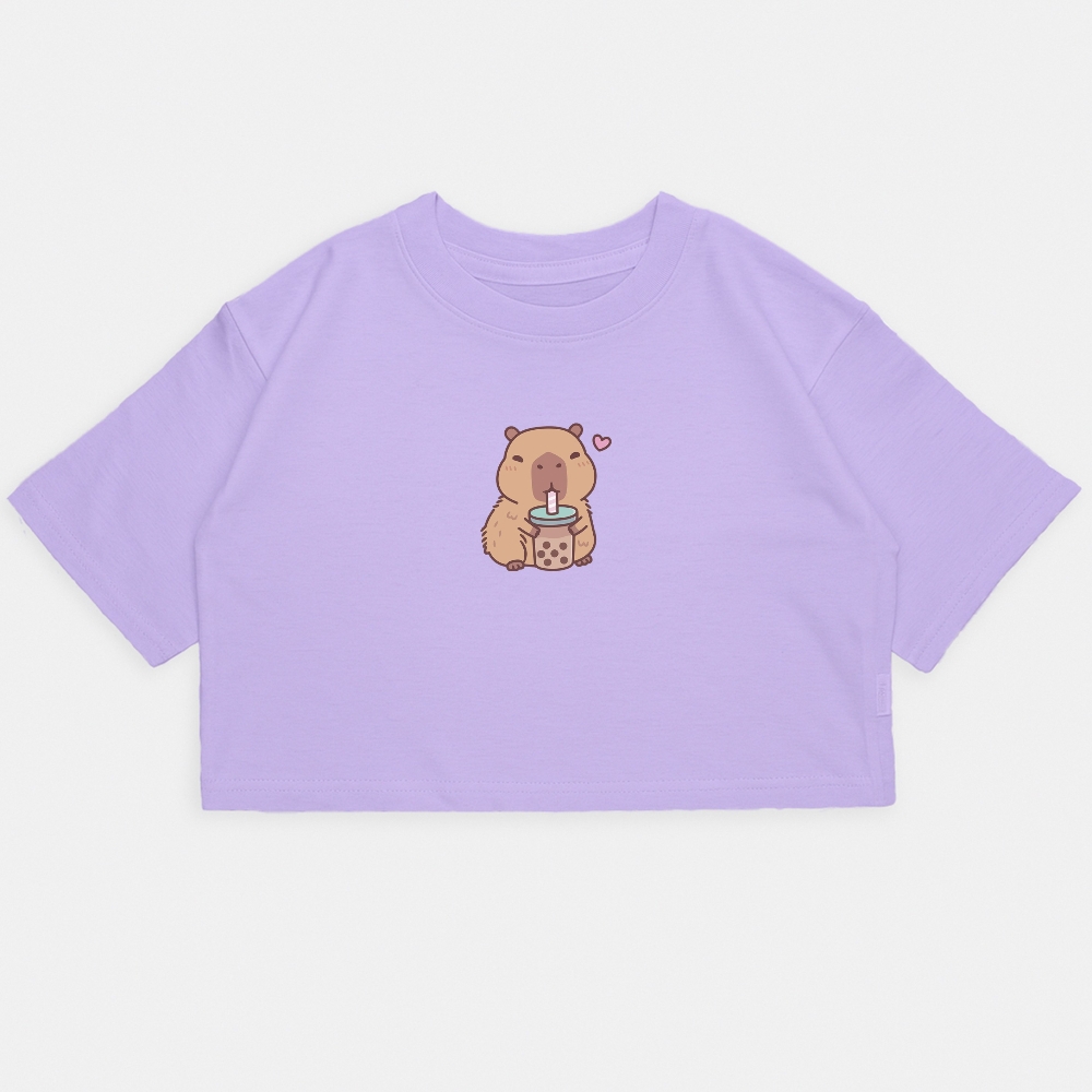 Nena - Crop Kim Oversize Capibara Frappe - Imagen 6