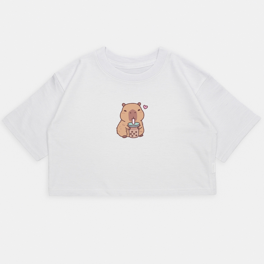 Nena - Crop Kim Oversize Capibara Frappe - Imagen 7