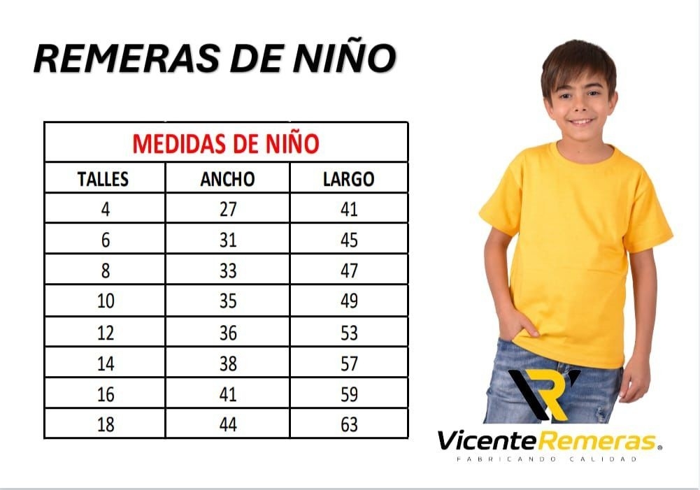 Remeras Lisas Niño - Imagen 2