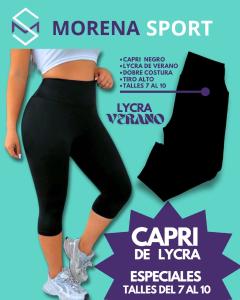 Capri de Lycra Talles Especiales