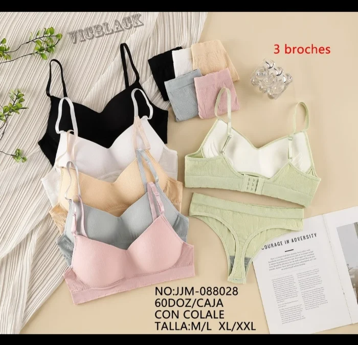 Conjunto Morley Vicblack 3 Broches